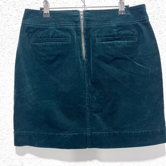 LOFT Deep Green Corduroy Mini Skirt 6 - Picture 4 of 7